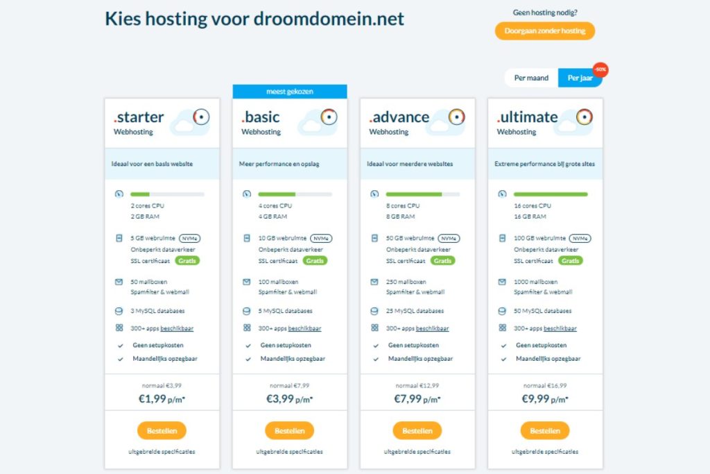 domeinnaam checken en hosting koppelen bij mijn.host