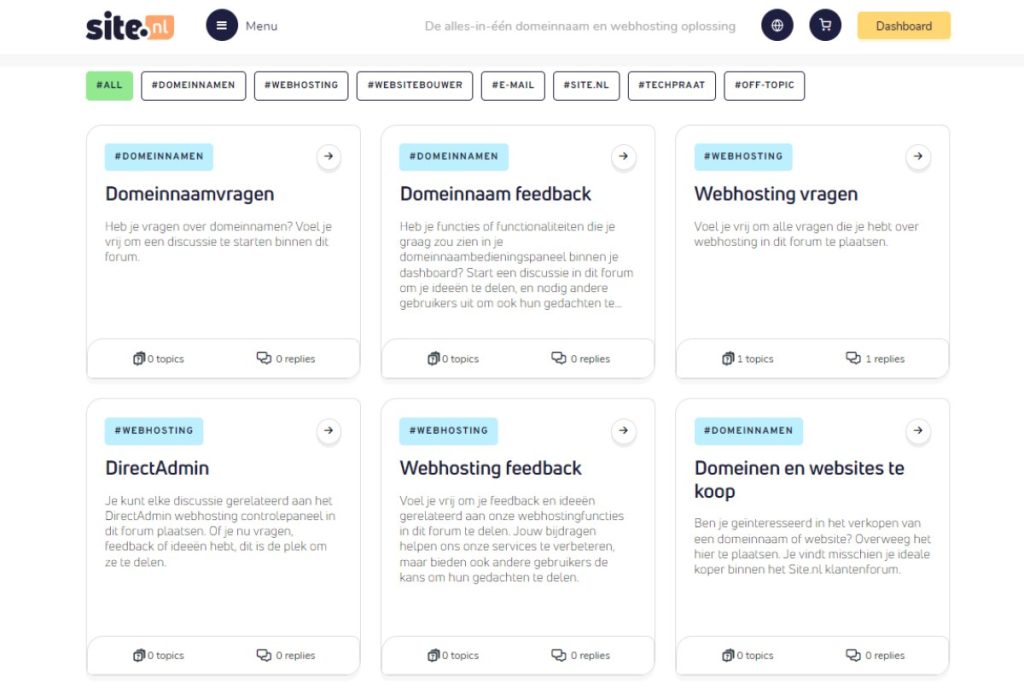 klantenforum van site.nl